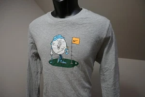 Nike Golf Tee Gym Shirt Graphic Gray Long Sleeve Casual Mens Size Medium - Picture 1 of 10