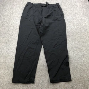 The North Face Pants Mens Large Black Belted Elastic Waist Hiking Outdoor Trail - Picture 1 of 10