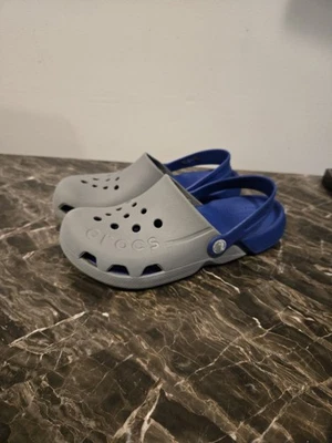 Zuecos Crocs Electro gris azul J3 Foto 1 de 4