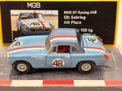 BAUER PS SLOT GULF LIBREA 12 HORAS SEBRING 1964 MGB GT EDICIÓN LIMITADA HO SLOT CAR Foto 1 de 4