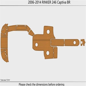 2006-2014 Rinker 246 Captiva BR Cockpit Swim platform 1/4" 6mm EVA faux Floor - Picture 1 of 24