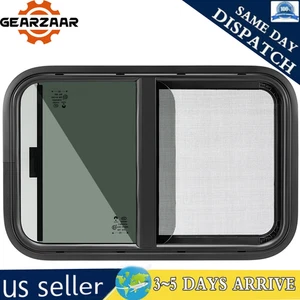 25.5" Width x 16.5" Height Horizontal Slider RV Window Cargo Trailer W/ Screen - Picture 1 of 13