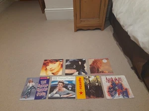 Collection of 7 1990s Pop 7" vinyl Records Cher Roxette Kylie Bette Midler Abdul - Picture 1 of 1