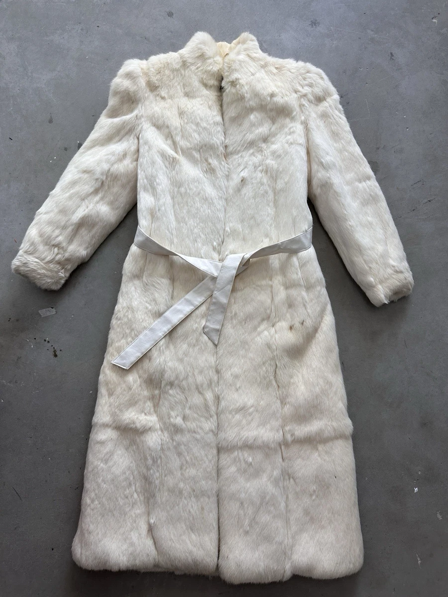 Fur Rabbit White Vintage Coats, Jackets & Vests for Women for sale