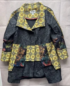 An Ren New York Patched Snap Jacke Gr. S schwarz Strukturfarben Unikat 3 Druckknöpfe - Bild 1 von 8