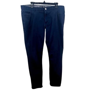 Michael Kors Parker Slim Fit Sz 36x30” Navy Blue Cotton Stretch Chinos Tailored - Picture 1 of 20