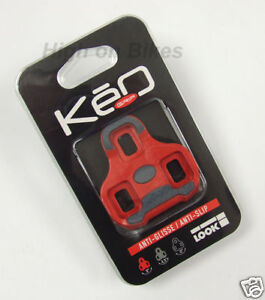 Look Keo Grip Road Bike Clipless Pedal Cleats - RED