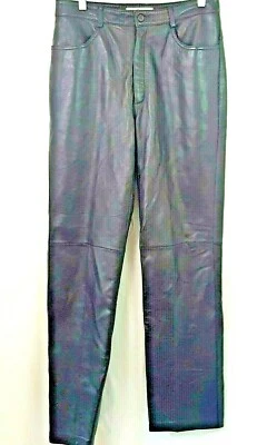 Pantalones para mujer Real Clothes 8 cuero suave marrón   Foto 1 de 4