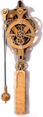 David Mechanical Clock Kit - Vintage Wooden Gear Clock with 36-Hour Wind Power - Image 1 of 4