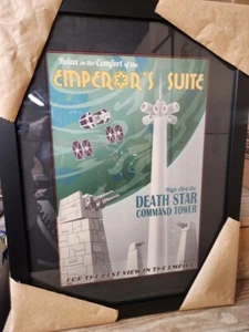 Star Wars Steve Thomas Autographed #d Framed Screen Print Flawless New Old Stock - Picture 1 of 5