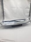 Vintage Mcm Milbern Creations Chrome Metal And Wood Serving Tray Made In Usa