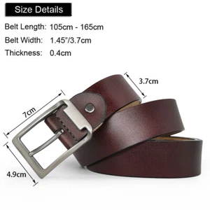 Heißer Verkauf Top Qualität Designer Gürtel Herren Gürtel 100% Ledergürtel Taille 30"-46" - Bild 1 von 11