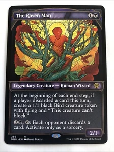 MTG Dominaria United The Raven Man Vetrina 289 quasi nuova rara - Foto 1 di 2