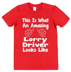 Amazing Lorry Driver T-Shirt Gift for Husband Son Dad HGV LGV Truck Driving Top - Picture 1 of 3