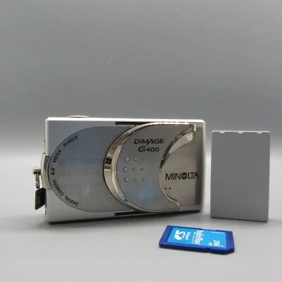 Minolta Digital Camera Dimage G400 4.0MP Silver Tested - Image 1 of 4