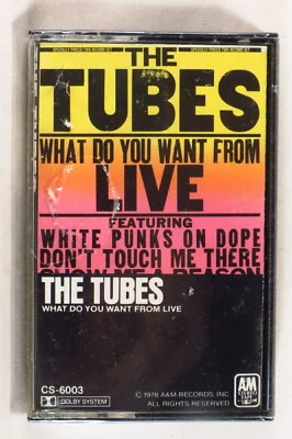 TUBES - What Do You Want From Live 1978 1st issue US cassette SEALED 2-play - Imagem 1 de 2