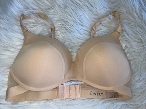 Lively 36D BH Beige All Day Deep V Wireless Plunge Rückenverschluss - Bild 1 von 11