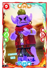 LEGO Ninjago Serie 10 Trading Card Nr. 72 - Starker Geo - Held - Bild 1 von 1