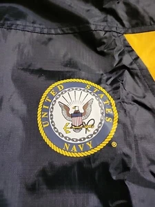 RAPID DOMINANCE XL FULL ZIP HOODED WINDBREAKER UNITED STATES NAVY 52" Brand New  - Picture 1 of 17