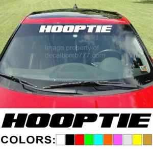 Hooptie Windshield Decal "Style2" Sticker Boost Turbo Diesel Truck Low Car - Imagen 1 de 2