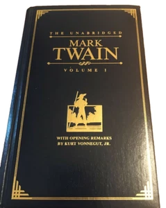 Mark Twain Unabridged Vol 1 1289 Pages Mark Twain Faux Leather Cover - Imagen 1 de 8