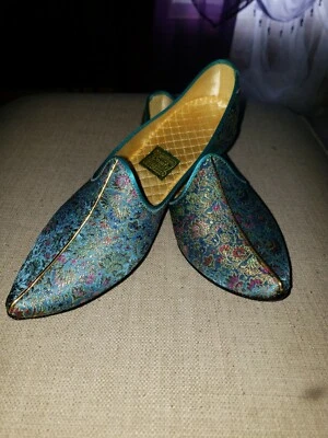 Vintage Mint Daniel Green Harem Slippers - Image 1 of 4