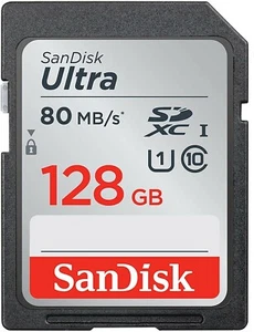 SanDisk SDcard 128gb 80MB/s SDXC Class 10 - Picture 1 of 1