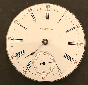 Antique 1903 Waltham Model 1899 630 Pocket Watch Movement Good Balance 16s 17j - Picture 1 of 4