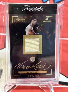 Parche láser de hielo agrietado negro Bruce Lee Keepsake 2024/100 - Imagen 1 de 5