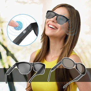 Bluetooth 5.3 Wireless Headset Smart Polarized sun lenses Glasses Sunglasses - Picture 1 of 14