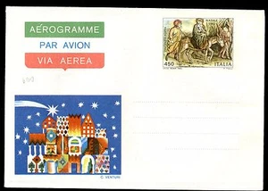 ITALIEN REP. - Aerogramme - 1982 - WEIHNACHTEN '82 - "Flucht nach Ägypten" - Bild 1 von 1