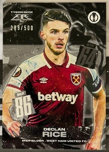 Topps 2020-21 Match Attax UEFA - Declan Rice (West Ham UTD) Fire Parallel/500 - Imagen 1 de 1