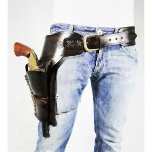 Cinturone West singolo scuro FAR WEST COWBOY - Foto 1 di 1