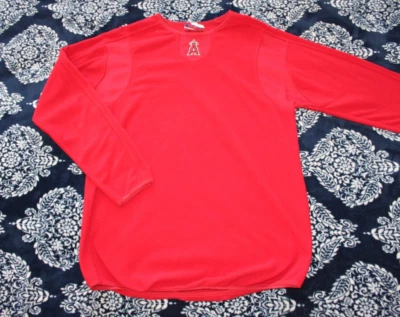 Vtg Y2K Majestic LA Angels Anaheim Baseball MLB Fleece Crewneck Youth XL 14/16 - Image 1 of 4