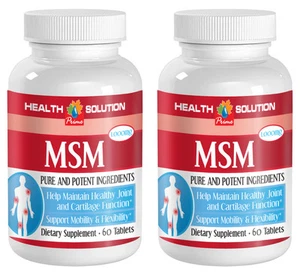 MSM Detox - MSM 1000 - Limpia el cuerpo de toxinas - Aumenta el flujo sanguíneo - 2 Bot - Imagen 1 de 8