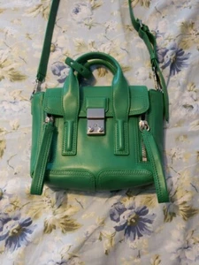 3.1 PHILLIP LIM Women's Orange Pashli Mini 46 Band Satchel Handbag - Picture 1 of 8