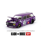 Datsun 510 Wagon  CARBON FIBER Purple #062 ** Mini GT KAIDO HOUSE Custom 1:64