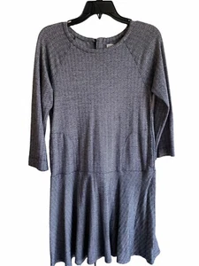 GAP Dress Girls Extra Large XL Size 14 16 Long Sleeve Black Knit 3/4 Sleeve - Picture 1 of 6