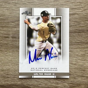 Walter Maui Ahuna III 2019 Leaf Autographed Rookie RC Auto Signed #232 Tenn Vols - Picture 1 of 2