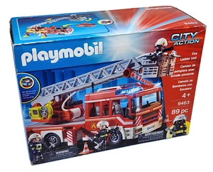 Playmobil 9463 Unidad Escalera de Bomberos Camión Nuevo Sellado de Fábrica - Imagen 1 de 3