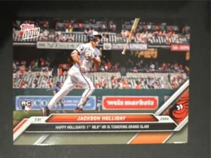 2024 Topps Now #498 Jackson Holliday Grand Slam Orioles - Imagen 1 de 1