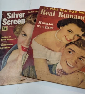 Konvolut 2 Zeitschriften: Real Romance Magazine und Silver Screen Magazine Vintage - Bild 1 von 15