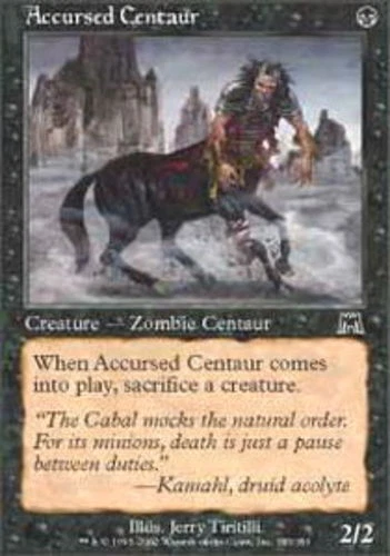 Accursed Centaur - Foil ~ Lightly Played Onslaught MTG Magic UltimateMTG Black C - Image 1 of 1