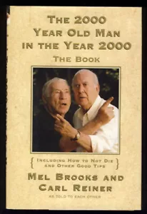 Signed Carl Reiner Mel Brooks 2000 Year Old Man in the Year 2000 Comedy Humor - Imagen 1 de 2