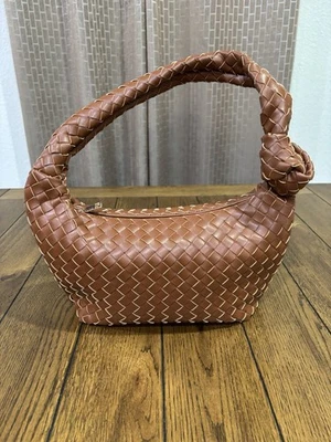 Плетеный громоздкий наплечная сумка - новый день - коричневый - Изображение 1 из 4