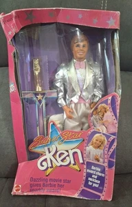 Muñeca Barbie americana Super Star Ken 1988 1535 Mattel caja vintage dañada - Imagen 1 de 9