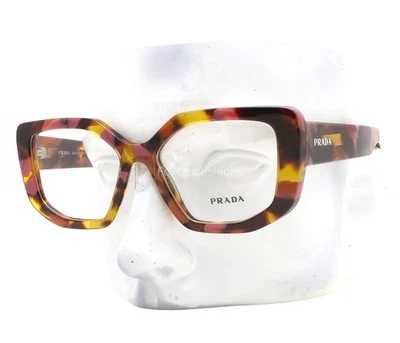 Prada Eyeglasses Glasses VPR A04 18N-1O1 Pink Brown Tortoise 52-16-140 with Case - Image 1 of 4