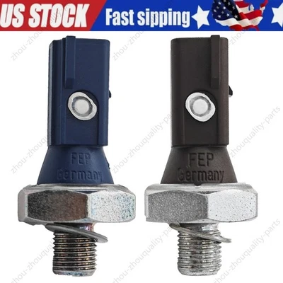 Conjunto de interruptores de pressão de óleo OEM marrom e azul para VW Tiguan Jetta Audi Q5 Q3 - Imagem 1 de 4