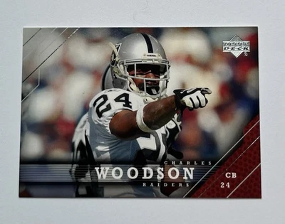 Charles Woodson Upper Deck Raiders Football Card - Image 1 of 2