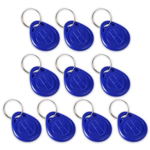 10x RFID Keyfob Token NFC Proximity 125KHZ TK4100 Tag ID Access Card Keychain ln - Picture 1 of 4